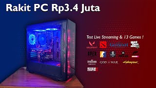 Rakit PC 3 Jutaan di tahun 2024  Bisa Editing, Gaming dan Live streaming !