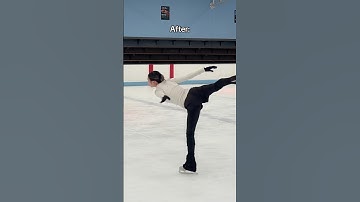Camel spin 3 years apart #fyp #iceskating #figureskating #skating #spin #camel
