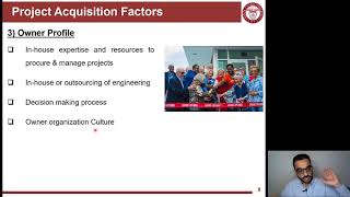 CENG184 L1 P1 - Construction Project Acquisition