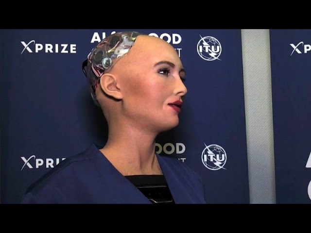 Portrait De Robot Futuriste Femmes Visage Humain Adulte Ethnicité  Caucasienne Hommes Générés Par L'intelligence Artificielle