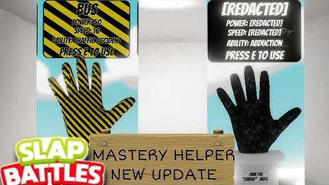 Slap battles Script Mastery Helper v2.0 (NEW UPDATE ADDED BUS AND REDACTED SUPPORT)