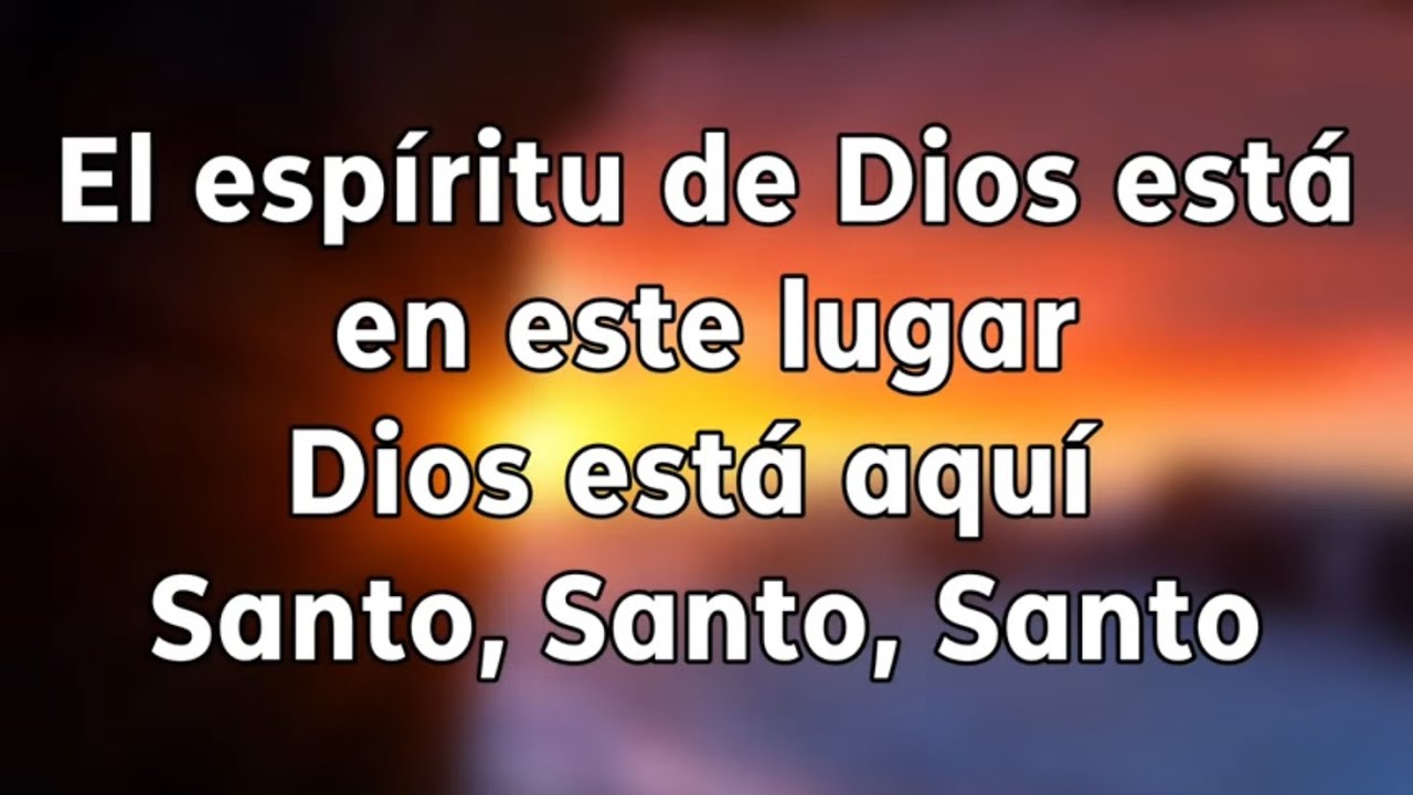 El espíritu de Dios está en este lugar/Dios está aquí/Santo, Santo,Santo (pista/karaoke) tono mujer