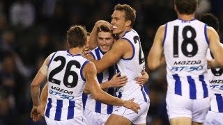 Round 19, 2013 - Aaron Mullett Brilliant Gather And Snap Goal