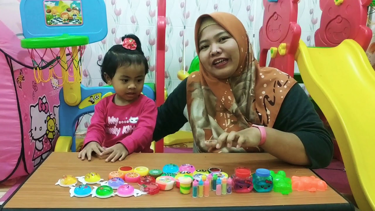 Adreena Bermain Slime banyak sekali, Seru banget!!! 