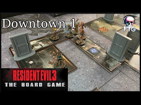 Resident Evil 3 The Board Game - Solo Campaign - Downtown 1