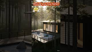 Peaceful Japanese Zen House in the Woods ⛩️🌲