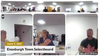 Enosburgh Town Selectboard Meeting | 06/07/2021