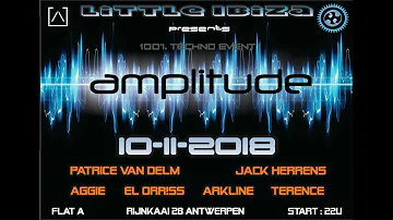 Amplitude, the 10th of november at Flat A Antwerp, let's go techno