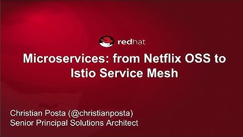 Microservices.NOW: from Netflix OSS to Istio Service Mesh