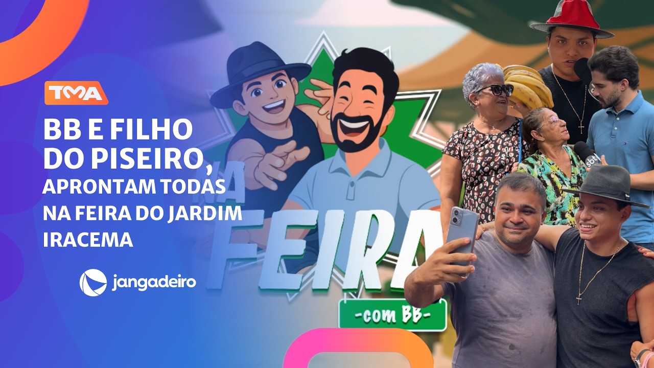 FILHO DO PISEIRO NA FEIRA COM BB, É RESENHA QUE TU QUER, POIS TOMA!