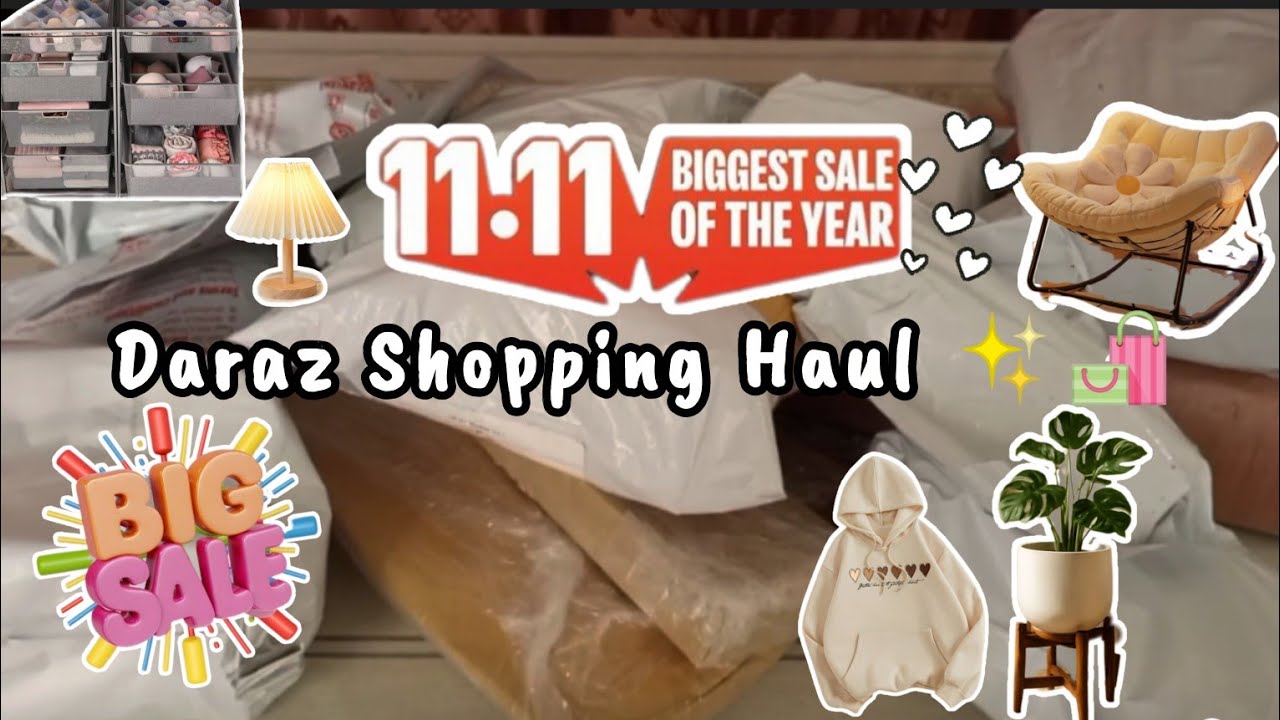 DARAZ SHOPPING HAUL🛍🛍 || Daraz 11.11 Huge Sale Shopping Haul🤩🤩 ||