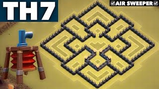 Best UNDEFEATED #1 Town Hall 7 (TH7) Clan Wars Base with Air Sweeper | ANTI DRAG | Clash of Clans