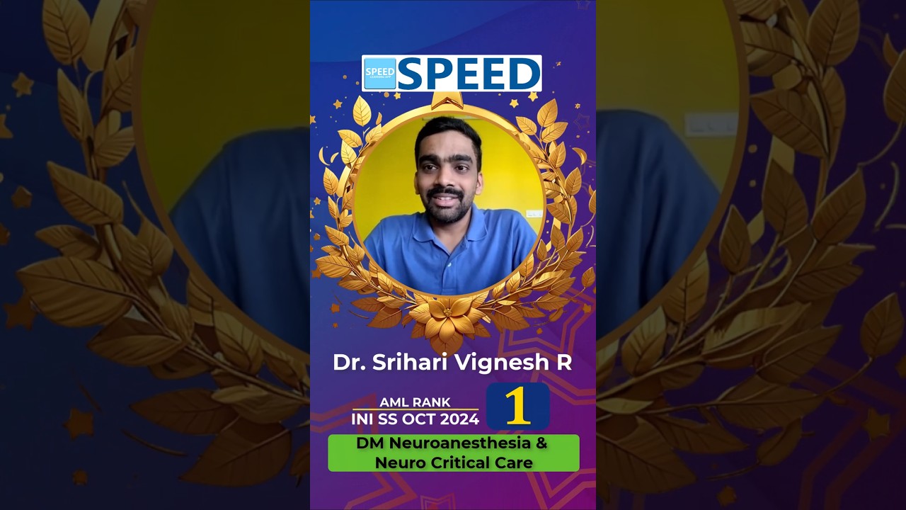 DM Neuroanesthesia & Neuro Critical Care, 1st Rank AML, 