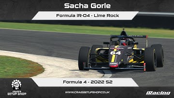 iRacing - 22S2 - Formula iR-04 - Formula 4 - Lime Rock - SG
