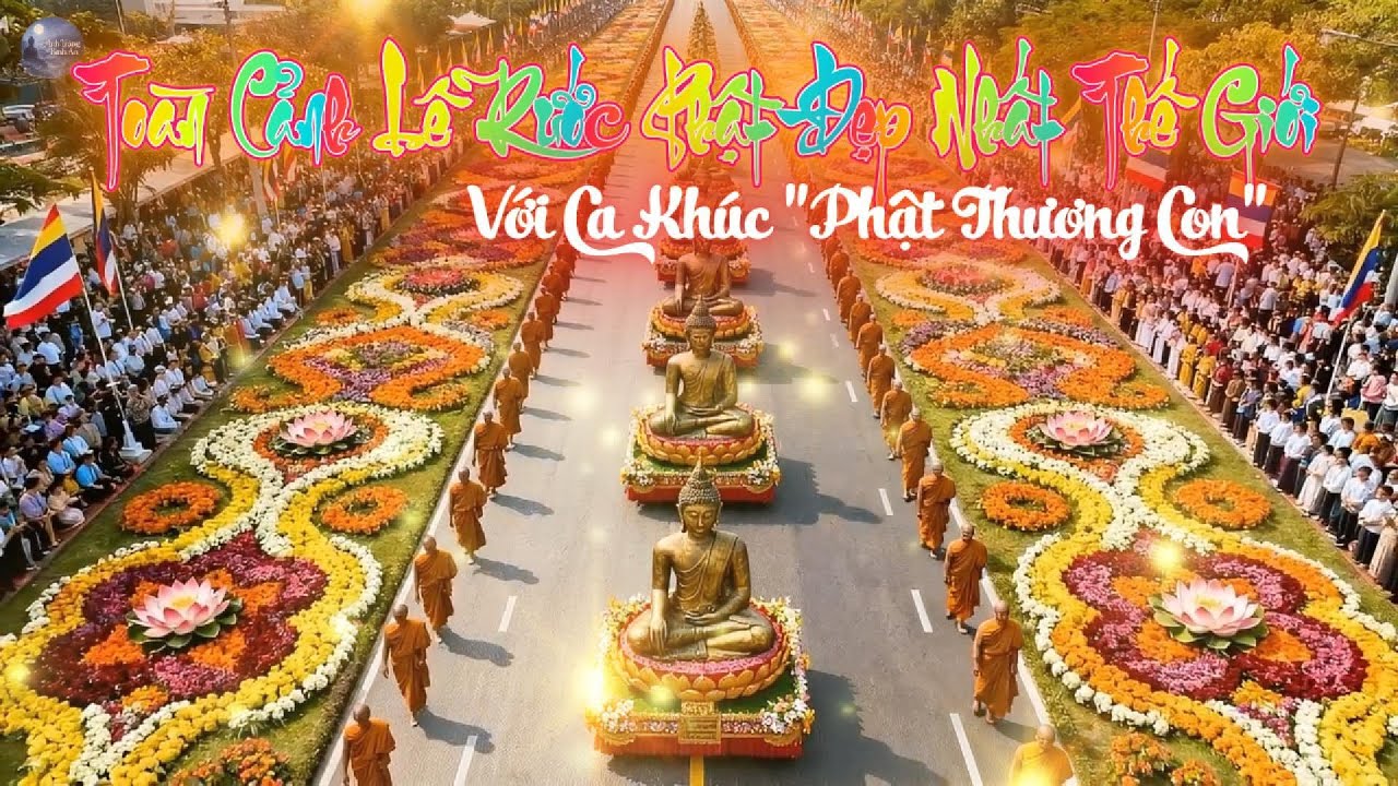 🙏Mãn nhãn: Toàn cảnh Lễ rước Phật quy mô nhất từ trước đến nay (Kèm nhạc cực hay)