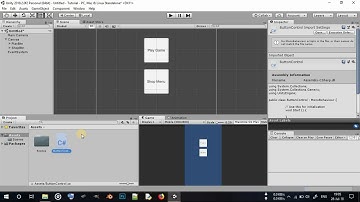 Buttons and loading scenes in Unity 2018