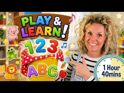 Learn New Words | Learn, Animals, Counting, Songs & Dance Toddler, Kids Learning! With Sarah-Jane!