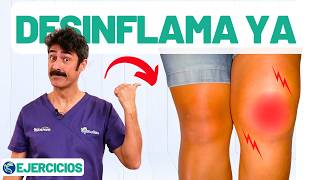 EJERCICIOS para DESINFLAMAR la RODILLA 🦵 #fisiolution
