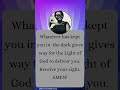 You're coming out from the dark. AMEN! #faith #motivation #hope