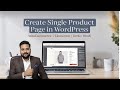 How to Create a Single Product Page in WordPress | WooCommerce + Elementor Tutorial | Zeeshan Shakir