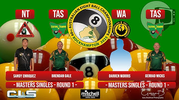 Masters Singles - Rnd 1 - AEBF Nationals 2025