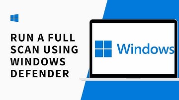 How do I run a full scan using Windows Defender