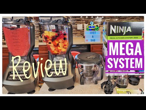 Review Ninja BL770 Mega Kitchen Blender System Smoothies Dough 1500W VERY  POWERFUL! 