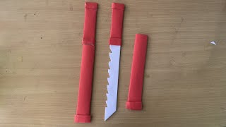 How to make paper sword  | DIY Sword | paper sword screenshot 2