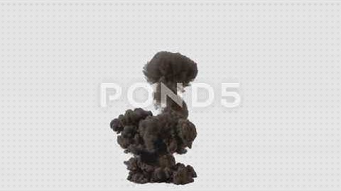 Explosion 4 Vfx Video With Alpha 4K & Full HD