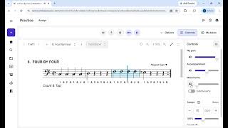 (Trombone/Baritone) Exercise 8 (Four by Four) - Essential Elements Book 1