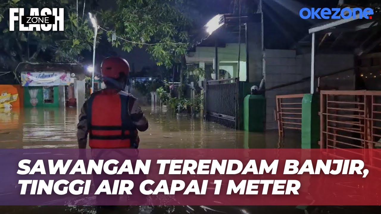 Banjir Setinggi 1 Meter Rendam Sawangan Depok, Relawan Pramuka Bantu Evakuasi Warga | Flash Zone
