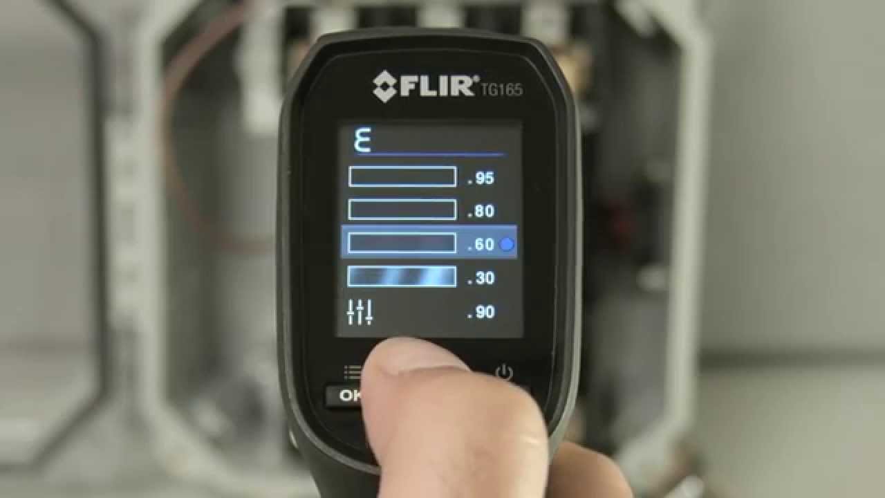 FLIR TG165 Imaging IR Thermometer Emissivity YouTube