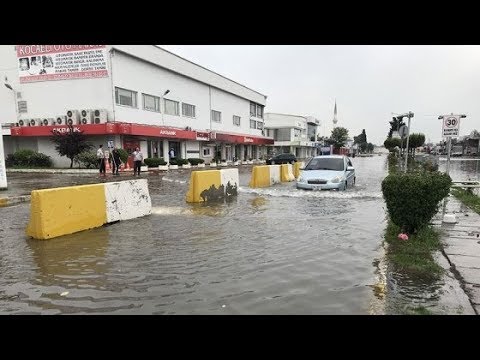 Sağanak yağmur Kocaeli, Yalova, Kars ve Bodrum’u etkiledi