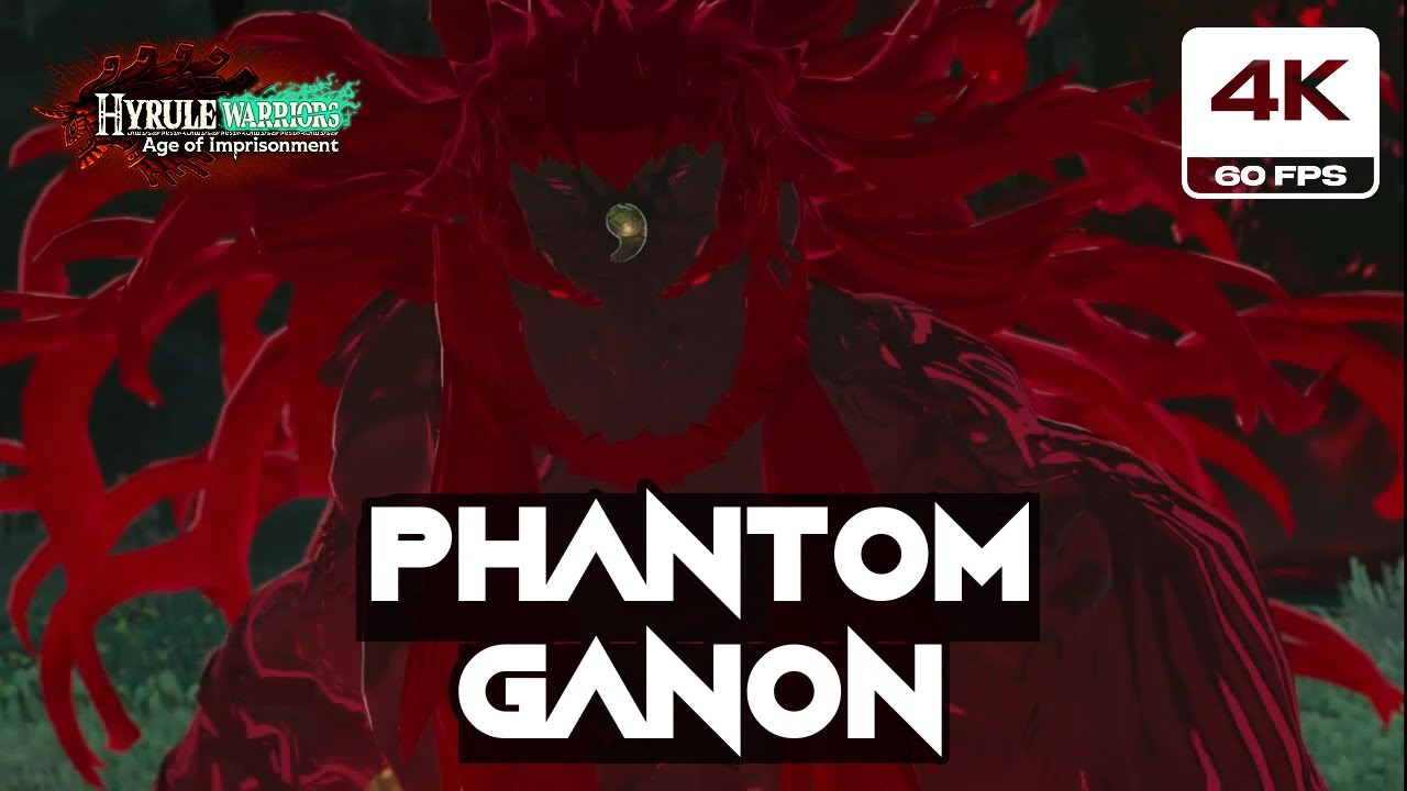 Hyrule Warriors Age of Imprisonment - Phantom Ganon Boss Fight (4K 60FPS)
