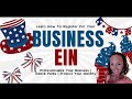 Learn How To Register For Your Business EIN