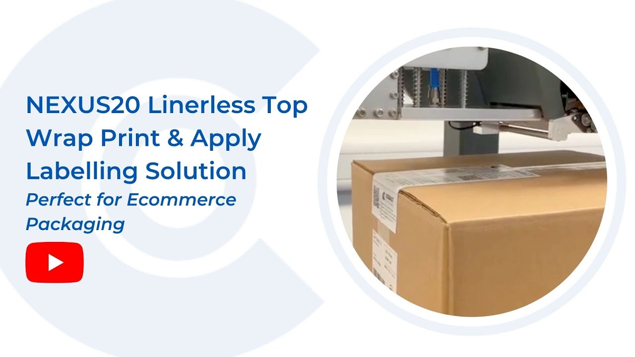 NEXUS20 Linerless Top Wrap Print and Apply Labelling Automation