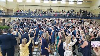 8 - Holy Cross Graduation 2024 - Toss hats up - Matthew Gorbaty Jr. / Salutatorian