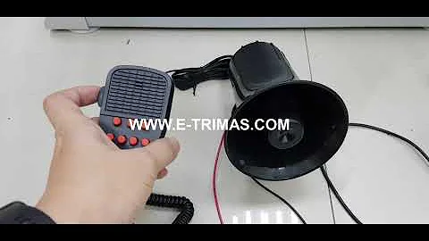 Fire Alarm Siren Horn Buzzer PA Speaker System Police 7 Tone