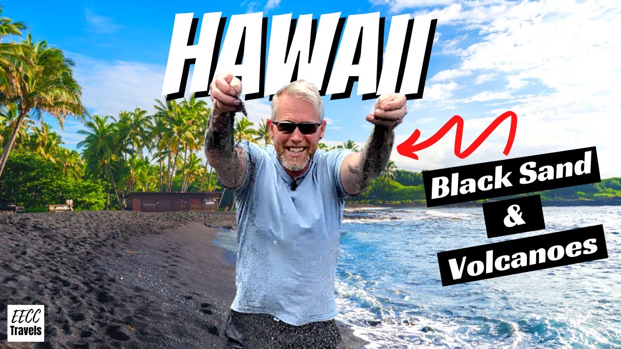 HAWAII BIG ISLAND!  Volcanoes National Park and Punalu'u BLACK SAND BEACH!!  (NCL Pride of America)