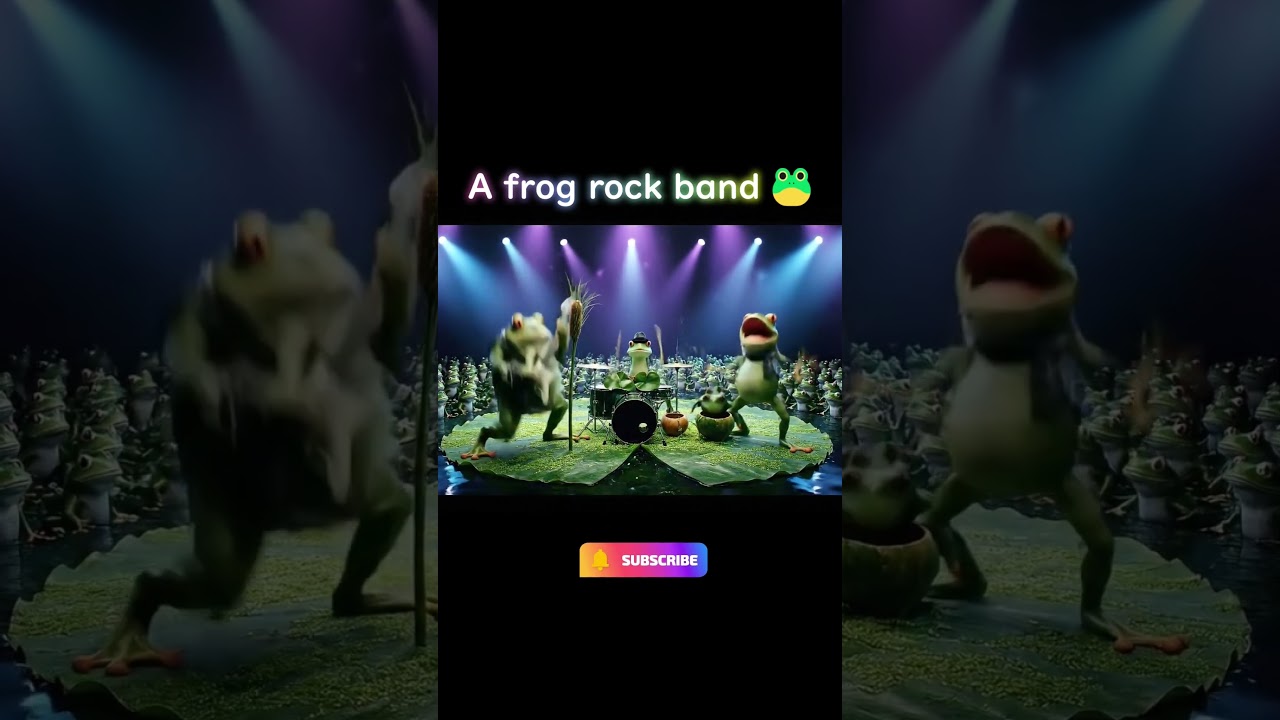A frog rock band 🐸