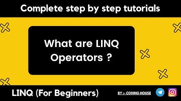 what is Linq operators || What are the Categories of LINQ Operators || linq tutorials for beginners