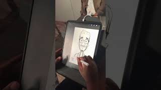 Digital Art Caricatures 🖼️ 2022 iPad Pro. Procreate tutorial #art #shorts #digitalart #procreate