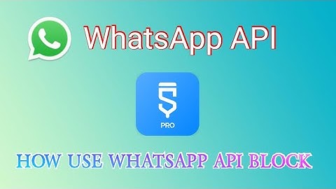 HOW USE WHATSAPP API BLOCK İN SKETCHWARE PRO