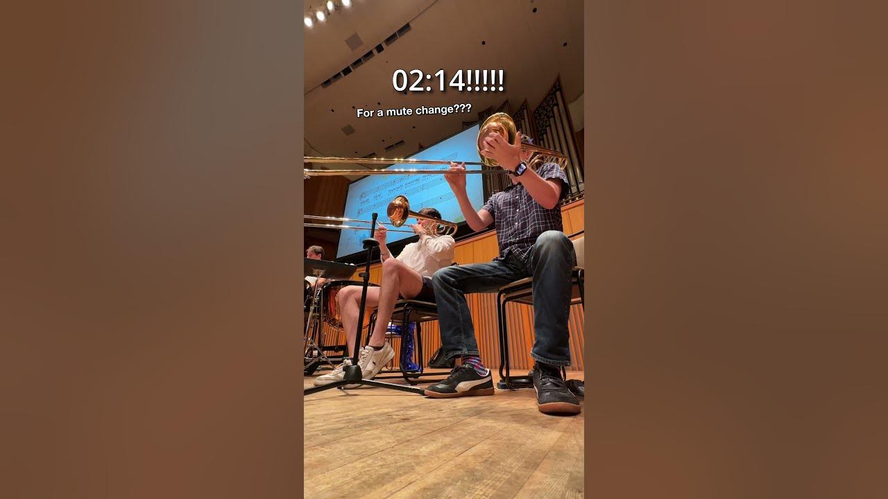 the most ridiculous mute change in band kid history... the most ridiculous mute change in band kid history...