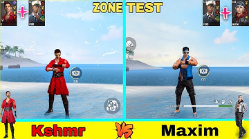 MAXIM VS KSHMR ZONE TEST IN FREE FIRE - para SAMSUNG A3,A5,A6,A7,J2,J3,J5,J6,J7,S5,S7,S8,A30,A50,A70