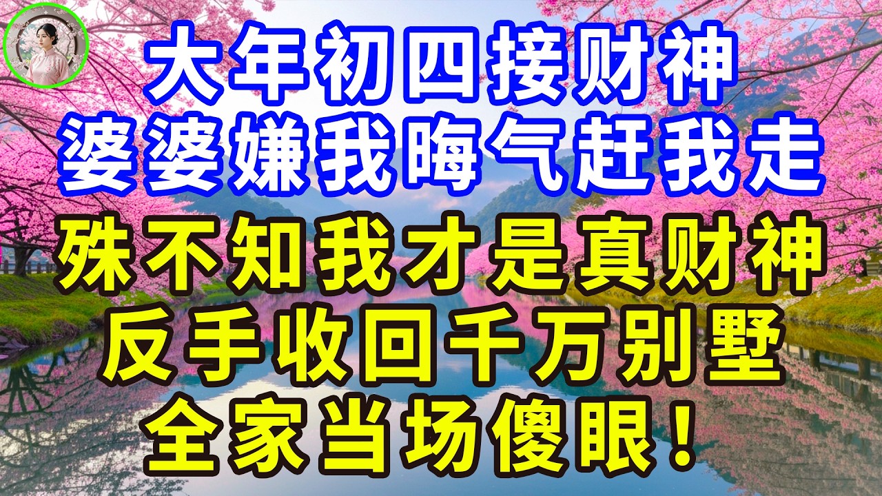 大年初四接财神，婆婆嫌我晦气赶我走，殊不知我才是真财神，反手收回千万别墅，全家当场傻眼！#感人故事 #人生哲学 #生活經驗 #情感故事 #故事