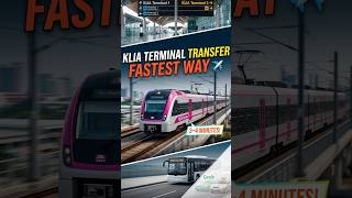 KLIA Terminal Transfer FASTEST Way 🇲🇾 | 3-Min Train vs Bus vs Grab (Don’t Waste Time!)