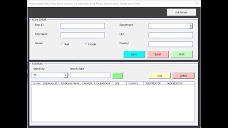 Fully Automated Data Entry Form in Excel (Add, Search, Edit, Delete & Print) #shorts screenshot 4