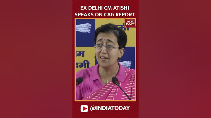 Former Delhi CM Atishi Speaks On CAG Report | India Today