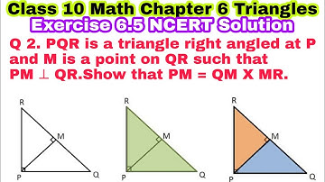 Class 10 Ex 6.5 Q 2 | Chapter 6 | Triangles | NCERT Solutions | CBSE | EXERCISE 6.5